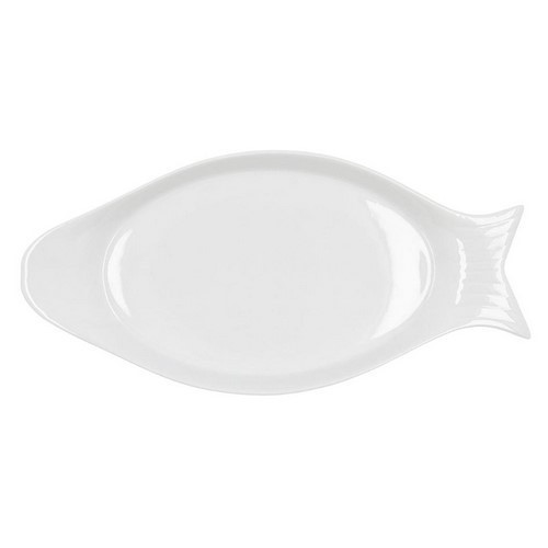 FUENTE QUID GASTRO PEZ PORCELANA 32.5X15.5CMS